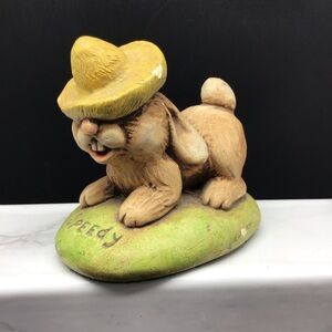 Vintage Moorcraft Speedy Bunny Ceramic Figurine Easter Grannychic Cottagecore